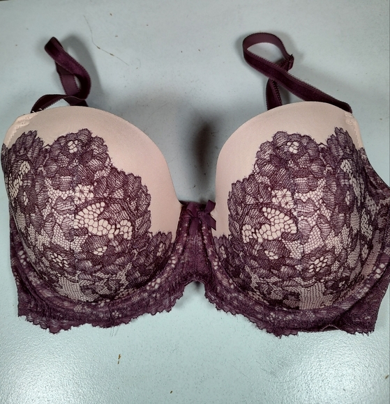 Victoria's Secret Dream Angels Lined Demi Purple Size 32DDD - Picture 1 of 12
